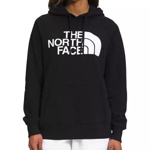 The North Face Women's Half Dome Fleece Pullover Hoodie Black/white Medium